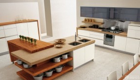 120平米开放式厨房效果图 小户型节省空间装修