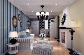 60平米一居室装修效果图 地中海风格装修效果图片