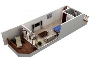 最新120平米农村别墅多层住宅3D设计户型图