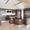 美式风格150平方复式楼开放式厨房装修效果图欣赏