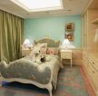 140平米家装儿童卧室蓝色墙面装修效果图片