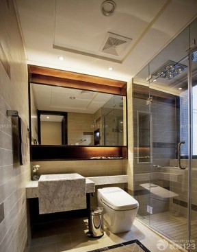 套内90平米装修 卫生间淋浴房