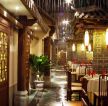 中式酒店餐厅大厅工装装修效果图