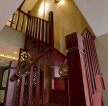中式风格70平米小复式楼木楼梯装修效果图片