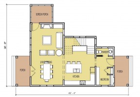 最新120平方米多层住宅别墅户型图设计