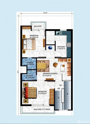 最新120平方米别墅多层住宅户型图