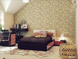 阁楼卧室家装壁纸装修效果图案例