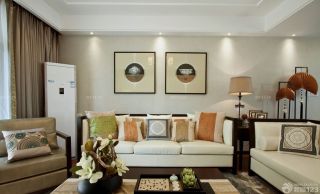 家装温馨60平米中式小户型沙发垫装修效果图片