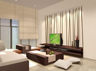 时尚混搭客厅电视柜背景墙造型设计效果图