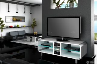 最新时尚客厅电视柜电视墙造型效果图