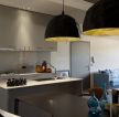 70平米两室一厅小厨房简约吊灯装修装饰效果图片