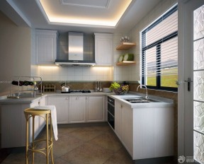 70平米两室一厅小厨房装饰效果图 厨房橱柜装修效果图片