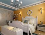 家装90平地中海风格卧室房间装修效果图片