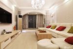 70平米房最省钱的装修客厅真皮沙发装修效果图片