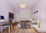 简装80平方米两房两厅粉色墙面卧室装修效果图