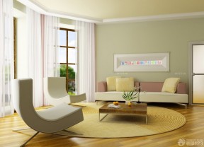70平米房最省钱的装修客厅白色窗帘装修效果图片