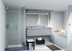 70平米房最省钱的装修卫生间白色浴缸装修效果图片
