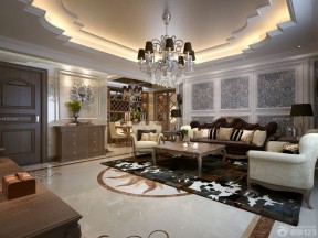 豪华欧式客厅效果图 欧式沙发图片