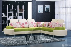 现代家居客厅布艺沙发套装修效果图片