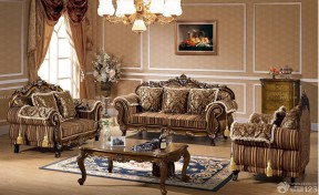 布艺沙发套 纯欧式客厅装修效果图