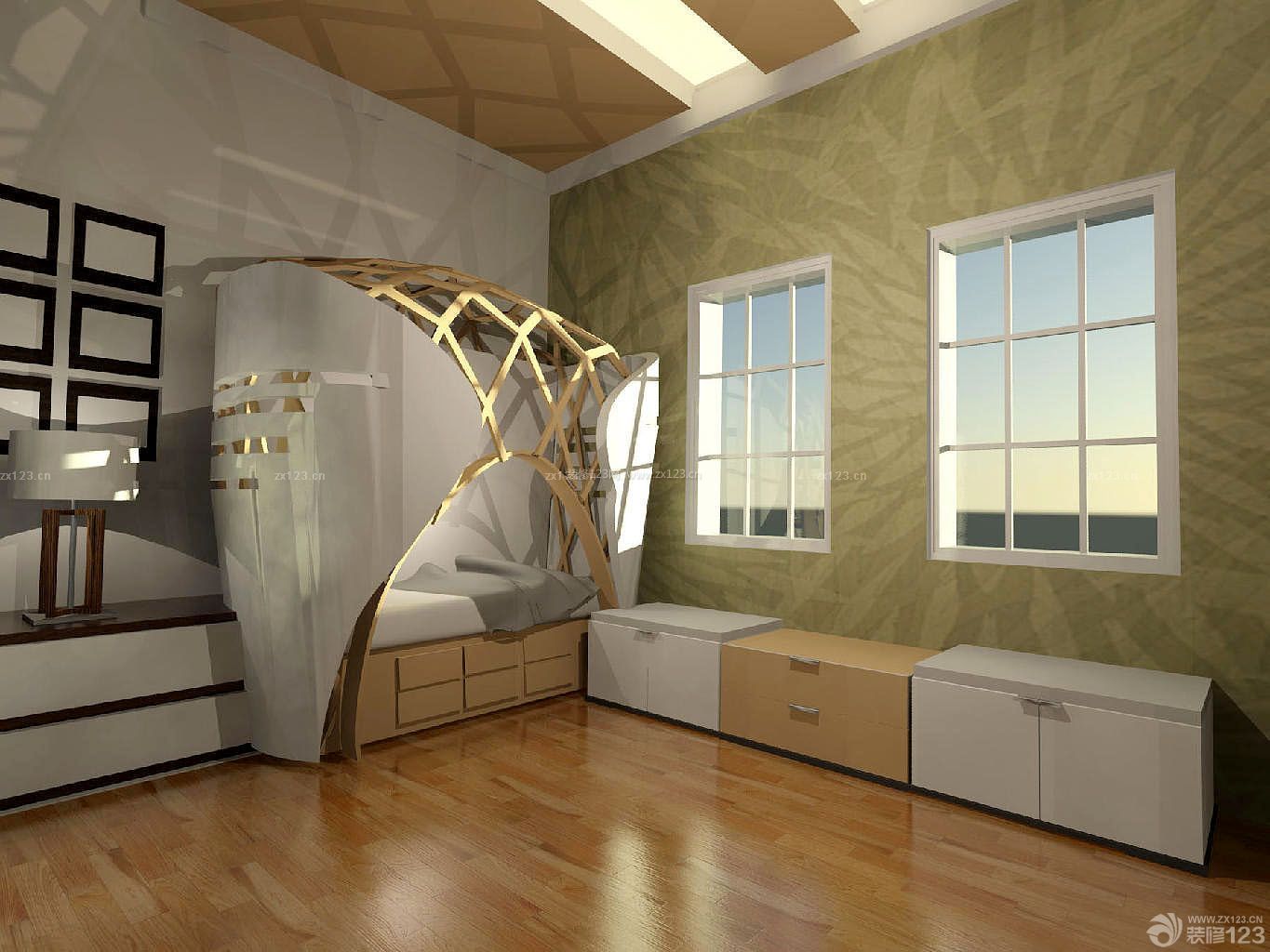 现代90平米房子小户型创意家居装修设计图片