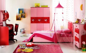 温馨可爱儿童房屋床缦装修效果图