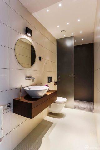 70平方三居室创意卫生间洗手盆装修图片