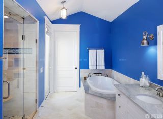 地中海简约旧房子浴室装饰装修效果图