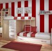 儿童卧室内木质高低床装修设计效果图欣赏