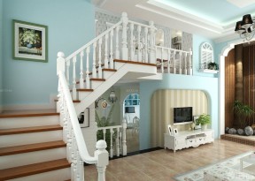 小复式房子装修效果图 复式楼梯设计
