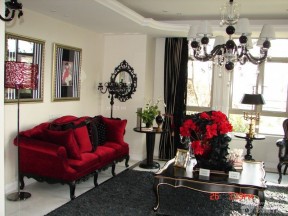 后现代设计风格客厅沙发颜色搭配