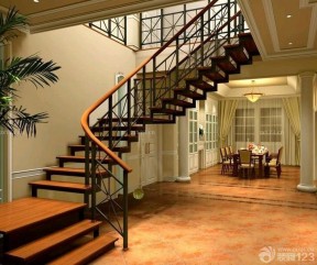 欧式楼梯装修效果图 复式房子设计