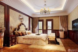 经典欧式新古典家具双人床装修效果图片