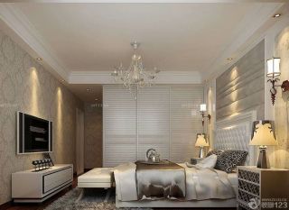 欧式风格家装卧室整体衣柜效果图片
