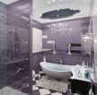 精致小户型室内装修效果图紫色墙面设计