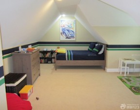 90平米房屋带阁楼装修效果图 儿童卧室