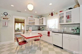 室内装修厨房效果图大全 白色门框装修效果图片