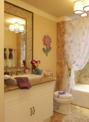 美式田园风格卫生间浴室装修图