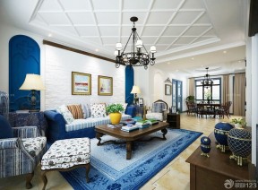 四房两厅客厅地毯装修设计效果图片