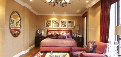 美式古典风格主卧室装修设计