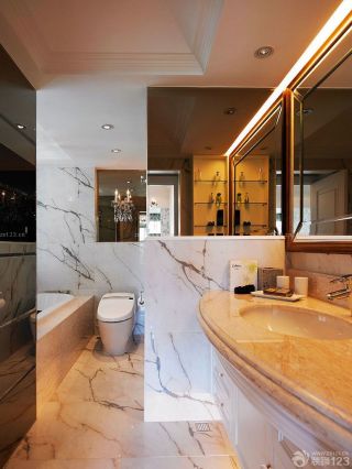 家装90平方房屋卫生间浴室装修效果图