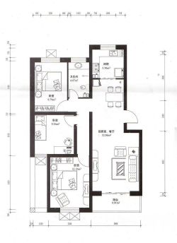 複式樓房屋設計圖三室一廳樣板