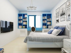 100平米三居室装修 床头背景墙装修效果图片