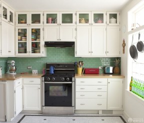 90平米别墅效果图 美式厨房装修效果图