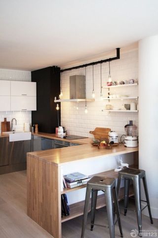 简约90平方三室一厅厨房设计效果图