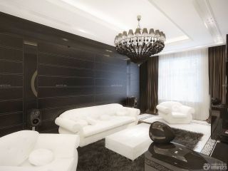 精美现代装修风格三室两厅组合沙发设计