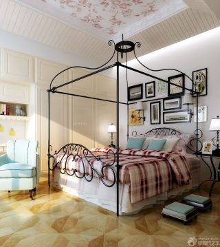 三室二厅双人床创意装修效果图片