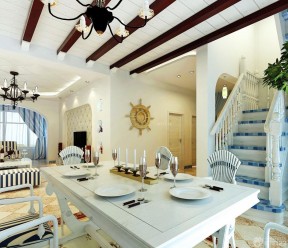 90方复式装修 地中海风格家居设计