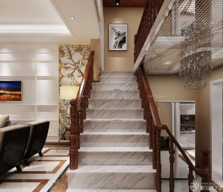 90方复式房楼梯装修效果图片