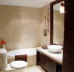现代欧式90平两室一厅卫生间浴室装修效果图